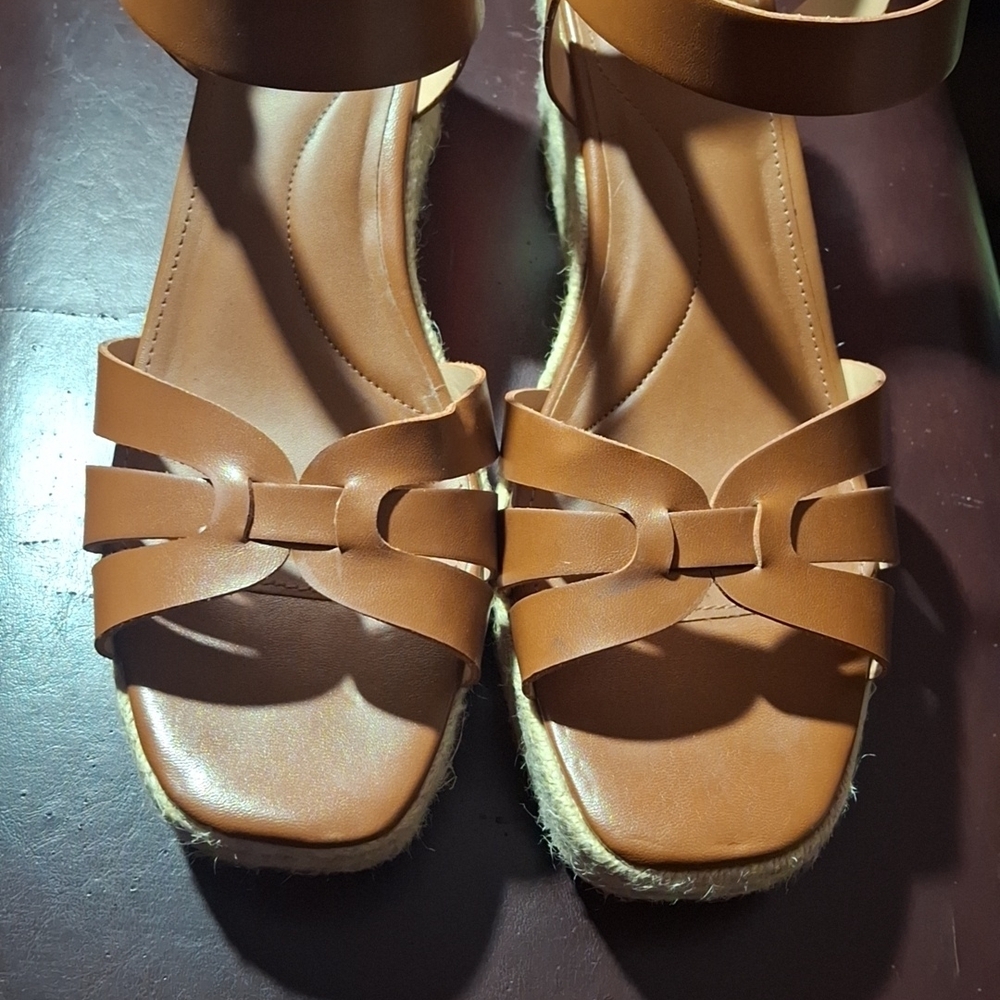 Time and Tru Tan Espadrille Sandals